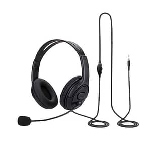 Casca stereo multimedia 40mm cu microfon brat flexibil 3.5 mm jack 4 contacte cablu 2m HS MM01-HCT