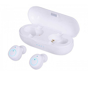 Casti mini Bluetooth cu microfon HMP 12E05 AIRBUDS alb Trevi
