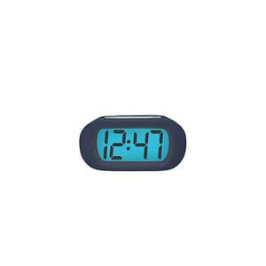 Ceas cu alarma afisaj LCD albastru Quartz 3x AAA