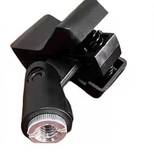 Clip pentru microfon nuca tip clip montabil pe stativ cu brat pantografic negru