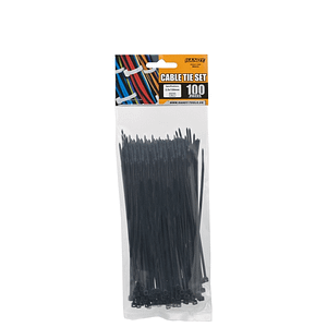 Coliere plastic 150x2.5 mm negre 100buc Handy