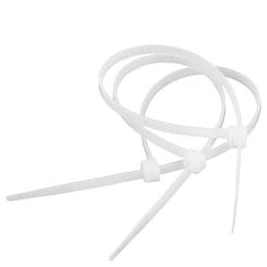 Coliere plastic 2.5 mmx10 cm alb 100buc