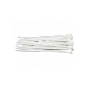 Coliere plastic 2.5x120mm 100buc alb Well