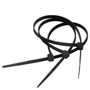 Coliere plastic 3.6mmx20cm negru 100buc