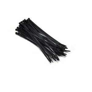 Coliere plastic fasete legatura UV rezistente negre 4.8x300mm PROLINE