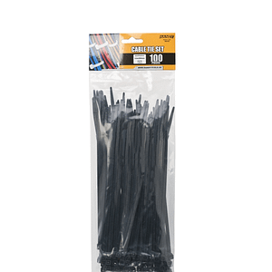 Coliere plastic negru 200x4.6mm 100buc Handy