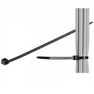 Coliere plastic plastic negru 3.5x292mm de interior-exterior 100buc fixPoint