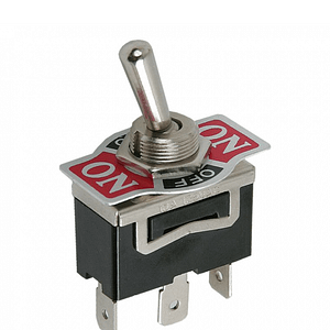 Comutator cu brat 1 circuit 10A 250V ON-OFF-ON cu retinere