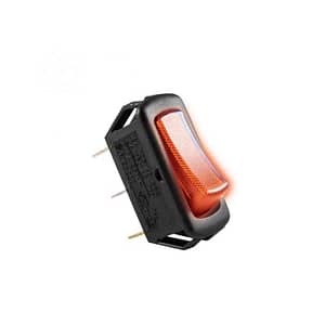 Comutator ON-OFF basculant bec rosu 1 circuit 2 pozitii incastrare 31x11mm 250V 10A HOME