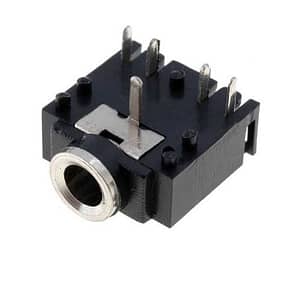 Conector 3.5mm stereo jack montabil pe panou cu intrerupator Valueline JC-128