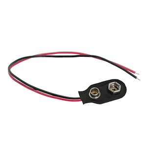 Conector baterie 9V 110mm pe fir