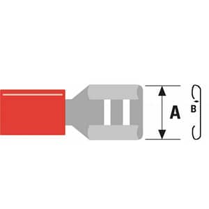 Conector papuc 6.3mm 0.8mm Valueline