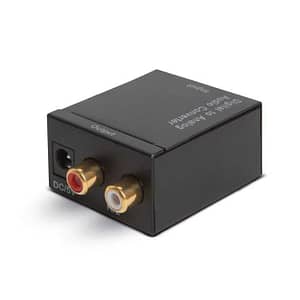 Convertor audio STEREO intrare Toslink/RCA digital la iesire analogic 2x RCA catre amplificator alimentare USB DELIGHT 05147
