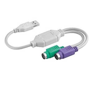 Convertor USB-PS/2 cablu adaptor USB A tata - 2x PS2 mama