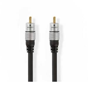 Digital Audio AV Cablu 1x RCA tata - 1x RCA tata 1.5m placat cu aur Nedis