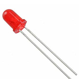 Dioda LED 5mm rosu 3.2VDC 20mA