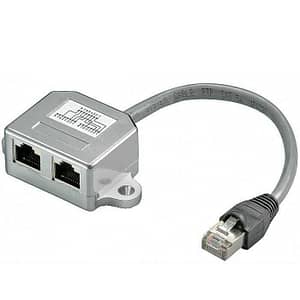 Distribuitor RJ45 la 2x RJ45 mama Goobay