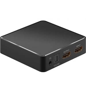 Extractor audio HDM 4K 30Hz V1.4 - HDMI TOSLINK JACK 3.5 mm audio casti Goobay 58469