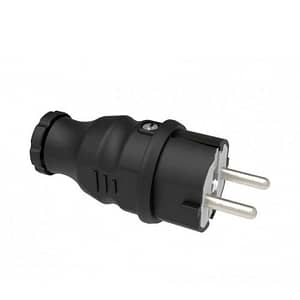 Fisa schuko cauciuc Bemis BK1-1402-2011 2P+E 16A 250V IP44 negru