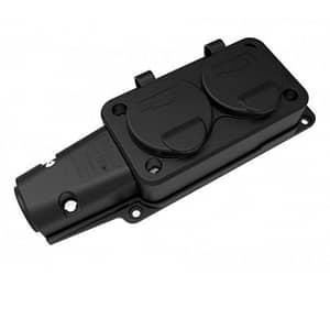 Fisa SCHUKO cauciuc cu capac Bemis BK1-1402-3612 2P+E 2 iesiri 16A 250V IP54