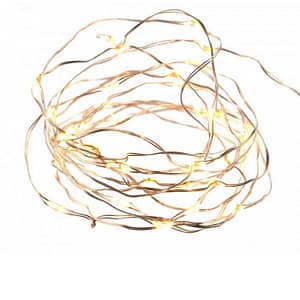 Ghirlanda luminoasa 30 micro LED-uri albe luminozitate ridicata lumina calda WELL