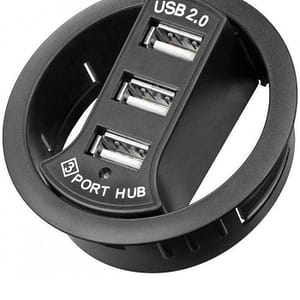 Hub 3x USB 2.0 pentru birou Goobay