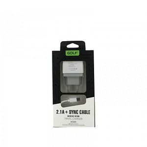 Incarcator 2x USB 2.1A +cablu Micro USB 1.5m VOIAJ Golf U2MSET