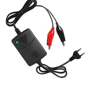 Incarcator acumulatori pentru VRLAB 12V 1A plumb-acid/gel alimentare 230V cu 2x crocodil