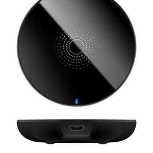 Incarcator fara fir wireless 5W negru pentru telefoane inteligente si dispozitive standard QI Goobay