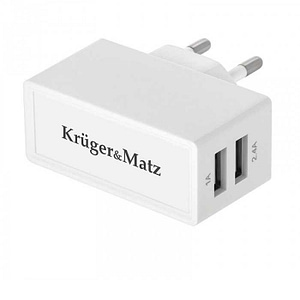 Incarcator retea dual USB 2.4A Kruger&Matz