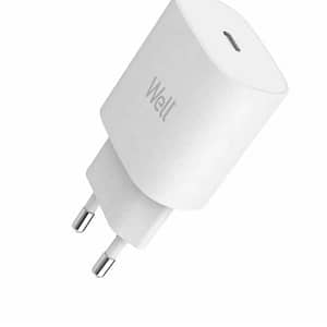 Incarcator retea - USB type C PD 25W PPS alb Well PSUP-USB-WPD2501WE-WL