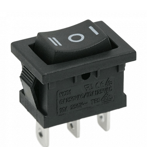 Interupator basculant 1 circuit 3 pini 6A 250V ON-OFF-ON cu retinere