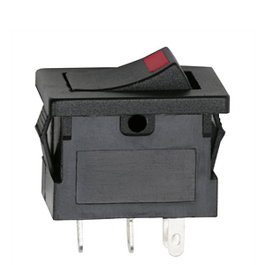 Interupator basculant 1 circuit 3 pini OFF-ON LED rosu 12V 15A cu retinere