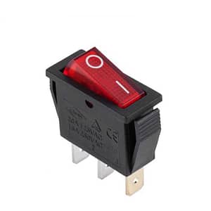 Intrerupator IRS-101 3 pini ON-OFF cu retinere 16A 250VAC bec rosu