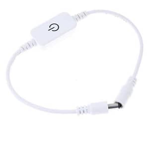 Intrerupator TOUCH atingere 12V/3A montaj pe fir mufa mama / tata CB 5.5x2.1 mm