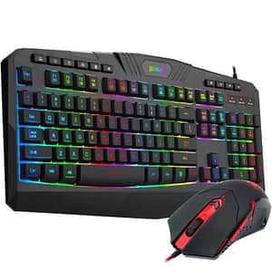 Kit tastatura si mouse Redragon S101 negru