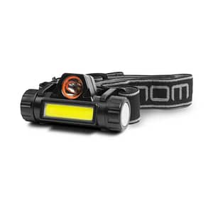 Lanterna LED 3W 40-120lm COB + SMD pe cap cu acumulator Li-ion 1200mAH IP54 Phenom
