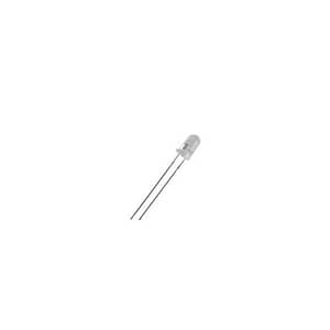 LED 3mm alb cald 12V 2180-3000mcd 30 grade Parte frontala convex OPTOSUPPLY OSM5DK3131A-12V
