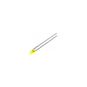 LED 3mm galben 1.9V-2.1V 20mA 588-590 MCD 300-400