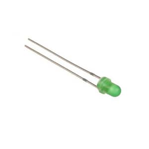 LED 3mm verde 2.1V-3.0V 20mA 567-570 MCD 400-500
