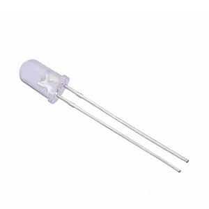 LED 5mm alb rece 3-5V cu clipire 2180-3000mcd 30grade parte frontala convex OPTOSUPPLY OSW5DP5A32A-6.8HZ