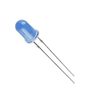 LED 5mm albastru cu clipire 3-5V 750-1120mcd 30grade parte frontala convex OPTOSUPPLY OSB5SP5A34A-6.8HZ