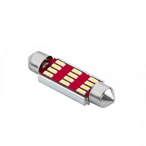 LED LED auto Canbus SV8.5 T11 41mm 1.35W 90lm 12-24V 6500K alb rece REBEL