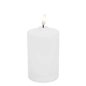 Lumanare LED pentru exterior cu lumina fixa alba calda temporizator ON/OFF timer 2xAA HOME