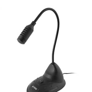 Microfon flexibil PC Jack 3.5 mm comutator ON/OFF YENKEE YMC1011BK