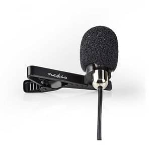 Microfon lavaliera cu clip Nedis 3.5 mm Metal