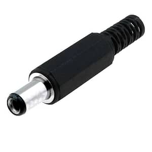 Mufa alimentare DC tata 5.5x2.1 mm 9mm pe cablu PC-2.1/5.5