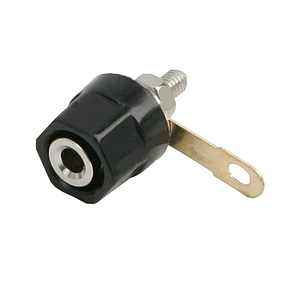 Mufa audio banana mama 4mm montabil executie din plastic negru