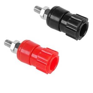 Mufa banana 4mm mama panou 16mm 1buc rosu sau negru