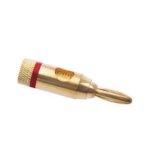 Mufa banana aurita tata pentru cablu max 4mm inel rosu